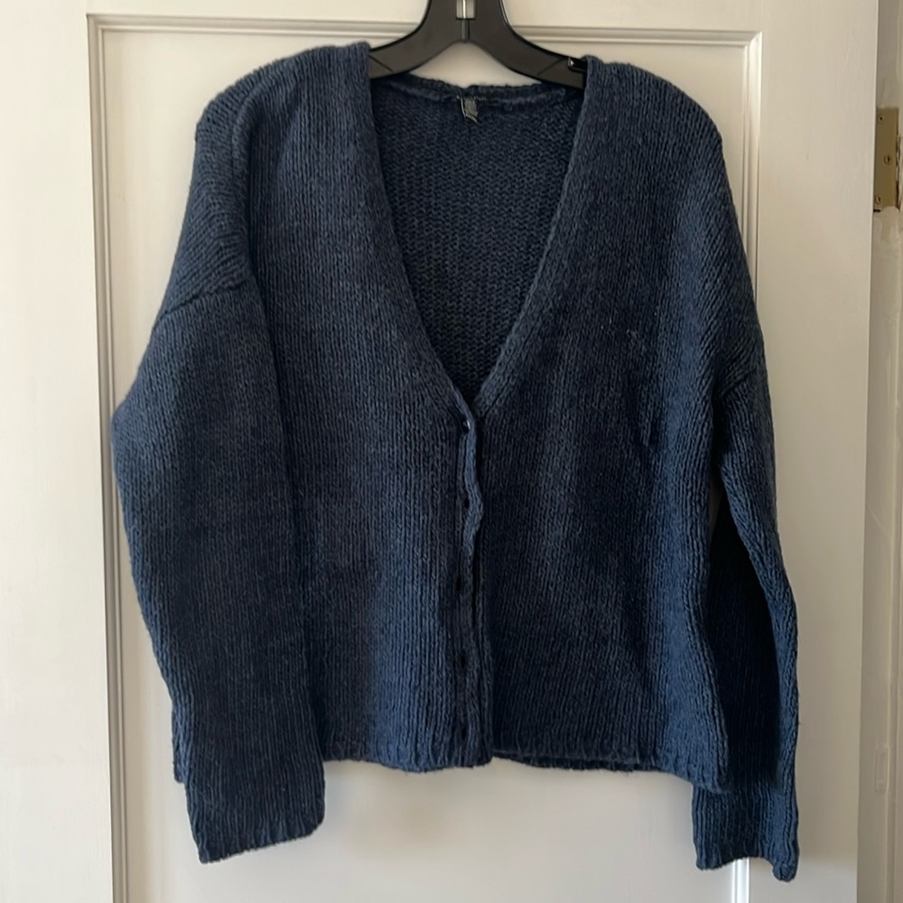 Eileen Fisher chunky knit cardigan